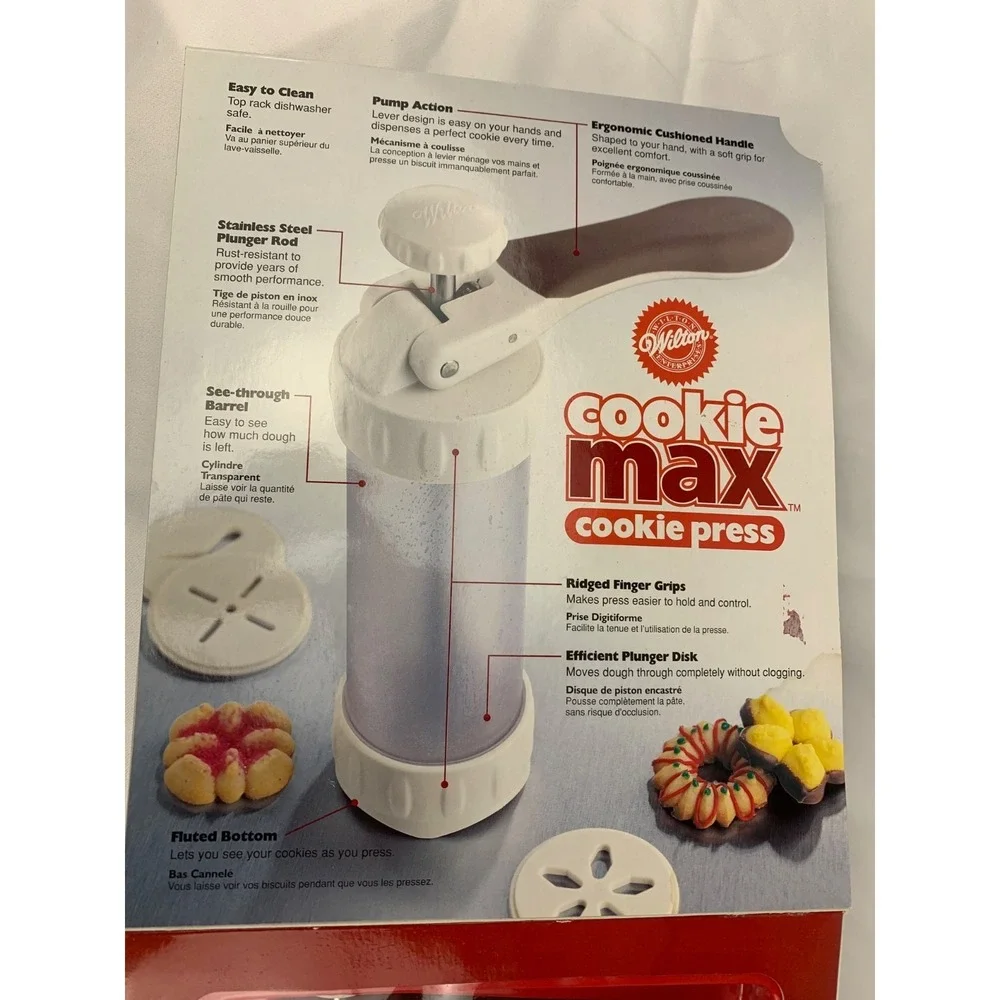 Vintage Wilton Cookie Max Cookie Press 2104-4003 New in Sealed Box